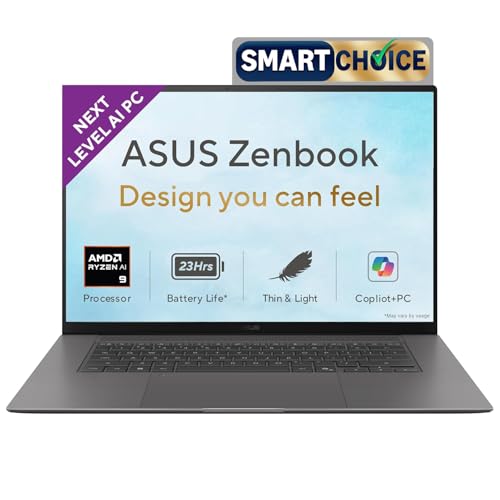 ASUS Zenbook S 16 (2026), AMD Ryzen AI 9 465, AMD Radeon iGPU, 32GB RAM, 1TB SSD, OLED, 16", (40 cm), Windows 11, M365 Basic(1 Year)* Office 2024, Antrim Gray, 1.50 kg, UM5606GA-SR248WS,Co-Pilot+ PC