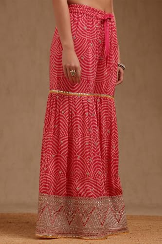 Soch Women's Crepe Salwar Suit Set (EWA5CD22419_Fuchsia