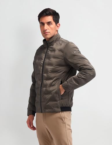 Arrow New York Men's A-Line Coat (ANAIJK4608_Brown