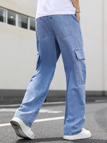QNIM Men Jeans || Jeans for Men || Cargo Pant (Q-08-Blue-28)