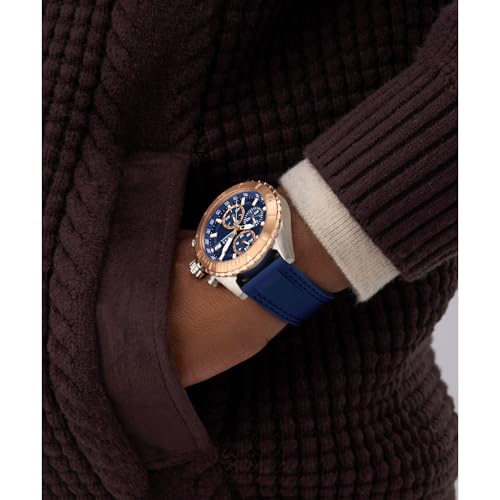 GUESS Blue Round Dial Analog Men's Watch - GW0967G4