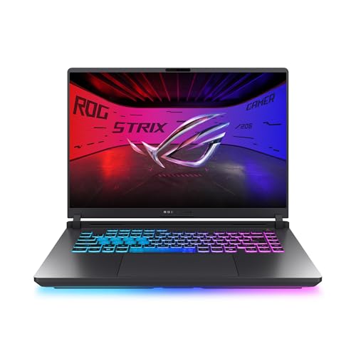 ASUS ROG Strix G16 (2025) Gaming Laptop, 16” ROG Nebula Display 16:10 2.5K 240Hz/3ms, NVIDIA® GeForce RTX™ 5060 GPU, Intel® Core™ Ultra 9 Processor 275HX, 16GB DDR5, 1TB SSD, Wi-Fi 7, Wind11 Home