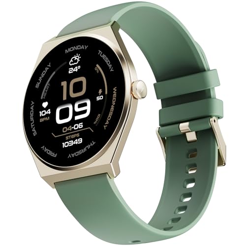 Fire-Boltt Phoenix Nova Smartwatch 1.43” Slim Super AMOLED Display, 466x466 Pixel Always-On Display, Bluetooth Calling, Health Tracker for Men & Women Mist Jade