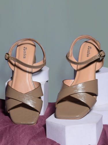 BATA Women's VERNA SANDAL E Beige 7 Kids UK (6618018)