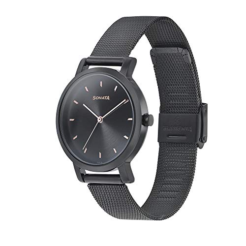 Sonata Onyx Analog Black Dial Women's Watch-NN8164NM02/NP8164NM02