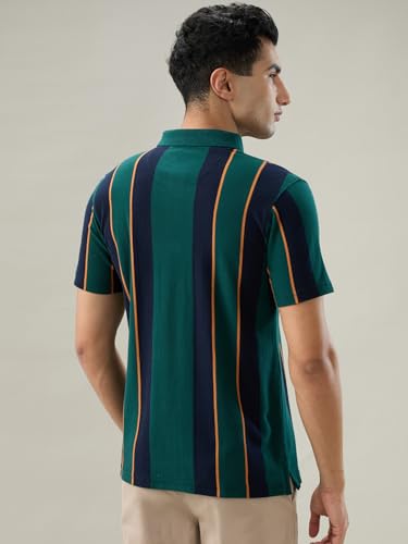 Raymond Green Stripe Pattern Men T-Shirt