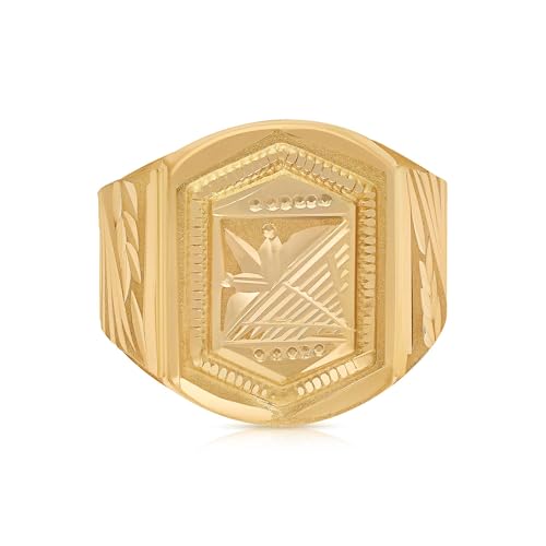 Malabar Gold and Diamonds Gold Ring for Men| Ring for Birthday, Wedding, Anniversary & Valentine's Day Gift FRNOB40359_Y_14