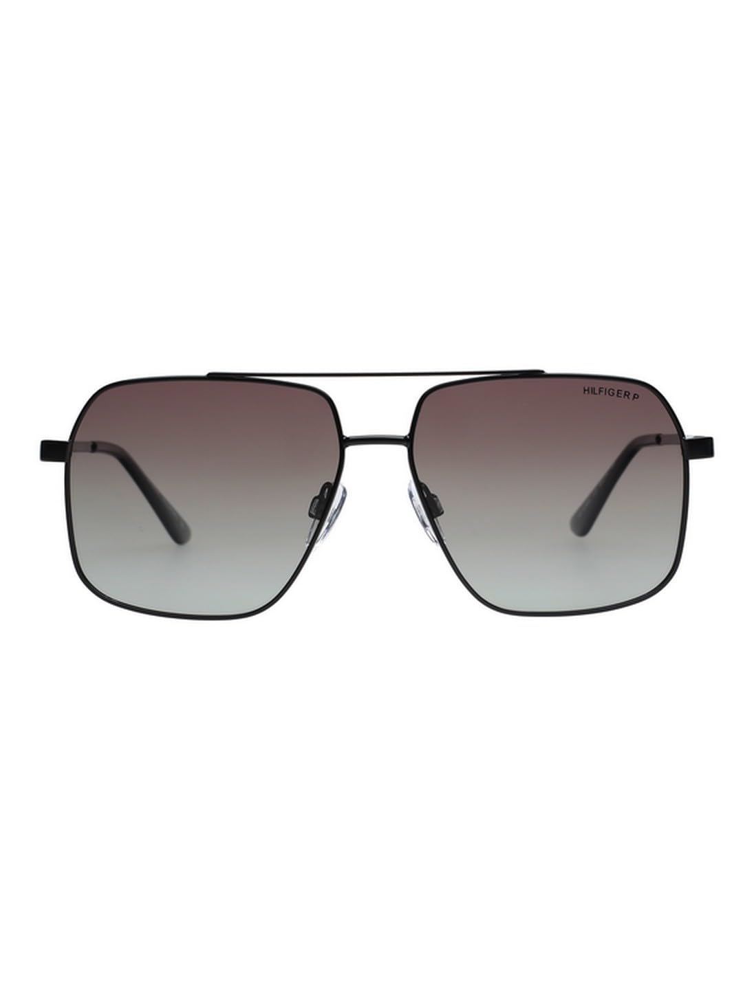 Tommy Hilfiger Sunglasses | Brown Lens | Black Frame | Full Rim Navigator Shape Branded Latest and Stylish Polarized Eyewear | 100% UV Protection | Men Sunglasses| Size Medium | TH 1579PL N C3