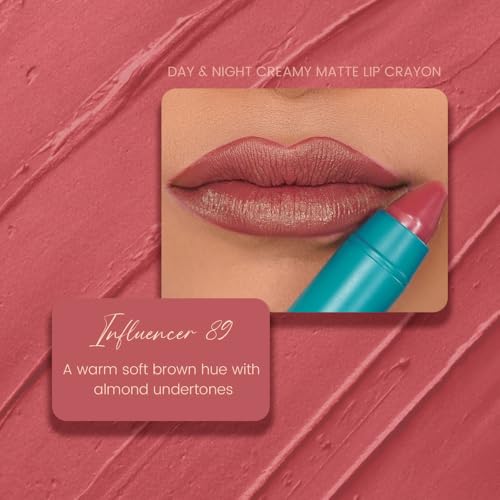Parul Garg Beauty Creamy Matte Lip Crayon | Soft Matte & Hydrating Formula with Almond Oil & Vitamin E | Rich Pigment & Comfortable Wear | 100% Vegan (Influencer)