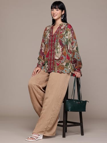 Ritu Kumar Red Floriant Print Kurti