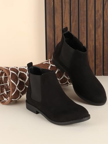 Carlton London Women Boots,Black,UK-4