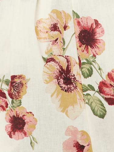 Max Women Floral Print Jumpsuit (Off White_XL)