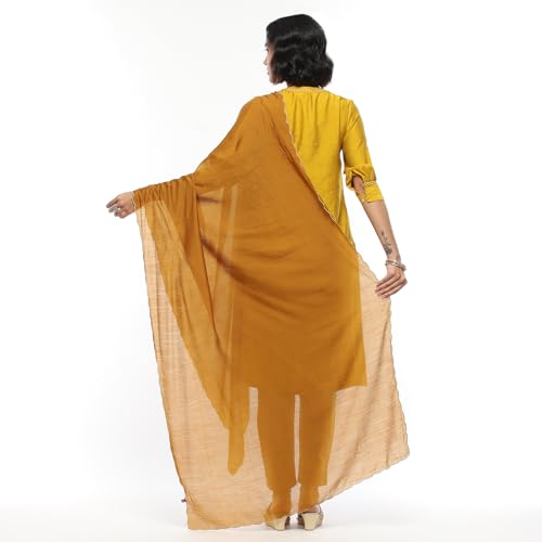 Biba Women's Metallic Polyester Dupatta_Free Size