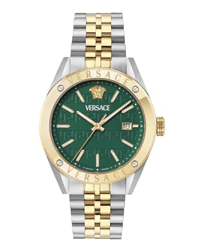 Versace Vekha Athletics 3 Hands 41 mm Green Dial Men Analog Watch- VEKHA0525