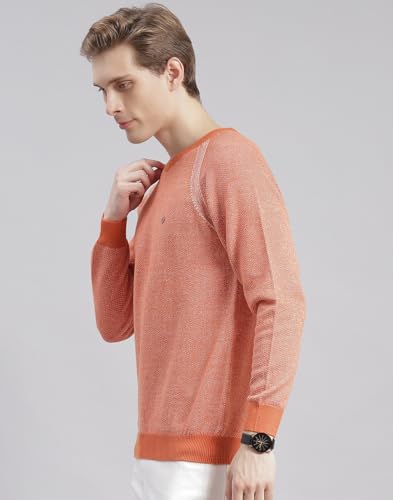 Monte Carlo Yellow Solid Round Neck Sweater