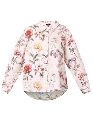 VERO MODA Women's Floral Regular Fit Shirt (9006930 Cloud Dancer