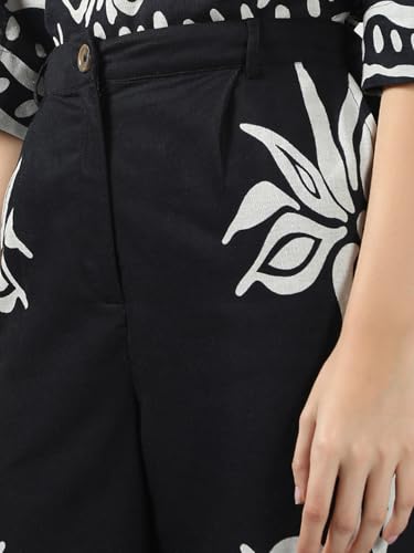 Vero Moda Women's Wide Leg High Rise Black Pants