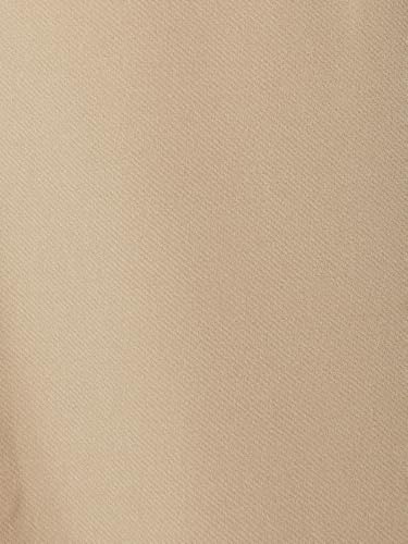 Max Women Solid Wide Leg Trousers (Beige_M)