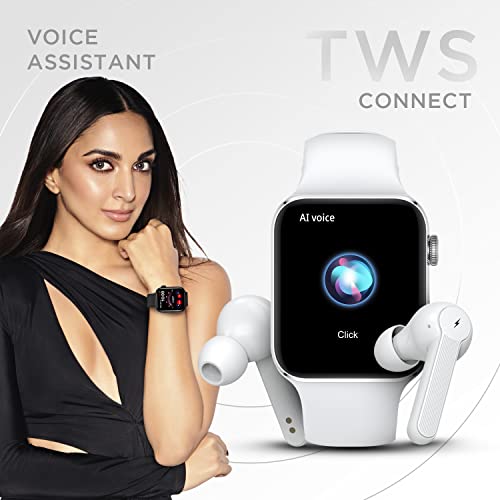 Fire-Boltt Visionary 1.78" AMOLED Bluetooth Calling Smartwatch with 368 * 448 Pixel Resolution, Rotating Crown & 60Hz Refresh Rate 100+ Sports Mode, TWS Connection, Voice Assistance (Silver)