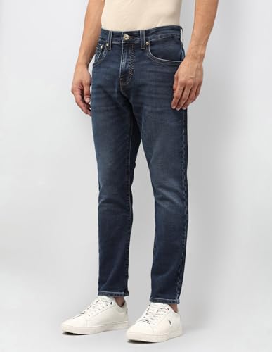 U.S. Polo Assn. Denim Co. Men's Henry Tapered Fit Blue Jeans (UDJEN1939_Blue_38)