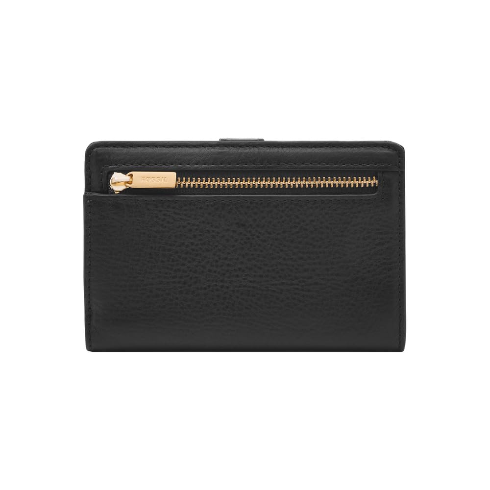 Fossil Mens Leather Liza Black Card Case Wallet Sl7986G001