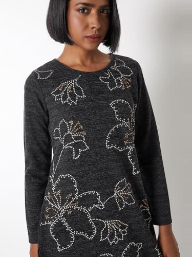 Max Women's Acrylic Regular Kurta (AKWKWI25GR_Grey