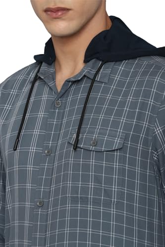 Allen Solly Men's Regular Fit Shirt (Grey)