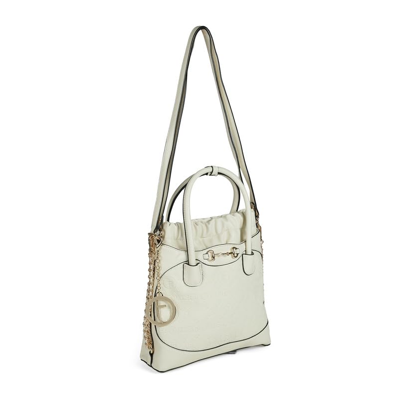 tresmode TALLIN Women's White Vegan Leather Handbag