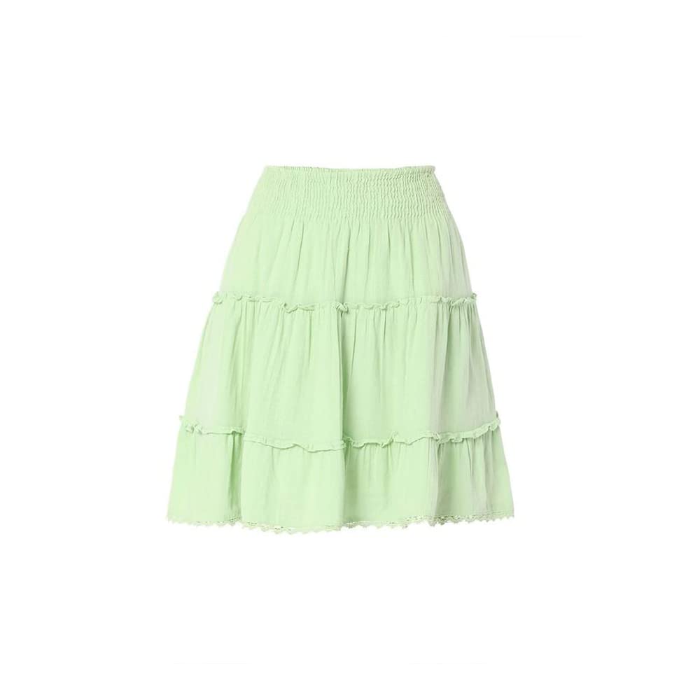 VERO MODA Regular Fit Skirt(264655802_Nile Green_S)