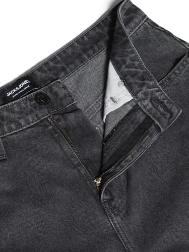 Jack & Jones Men Loose Fit High Rise Grey Denim Jeans