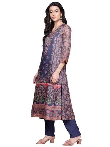 Aarke Ritu Kumar Blue Shobhika Kurta with Pant and Dupatta