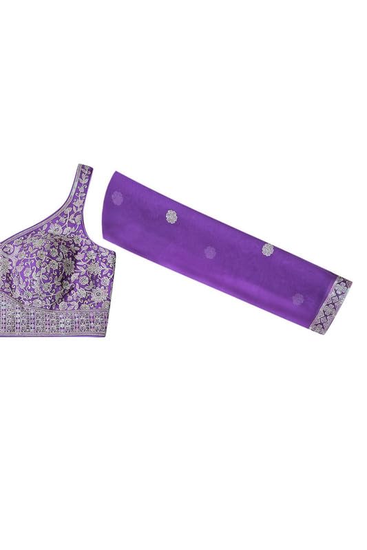 Soch Womens Purple Embellished Leheng Set