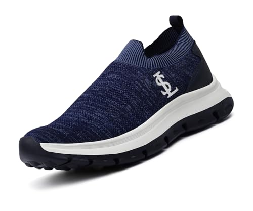 LOUIS STITCH Men’s Navy Blue Lightweight Athleisure Sport Shoes | Dual-Color EVA Sole | Casual Sneaker & Athleisure Wear | LS-AT-FS01-NB | UK-8