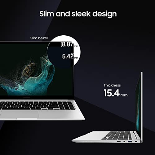 Samsung Galaxy Book2 Intel 12th Gen core i5 39.6cm (15.6") FHD LED Thin & Light Laptop (8 GB/512 GB SSD/Windows 11/MS Office/Intel Arc Graphics 4GB/Backlit Keyboard/Silver/1.6Kg), NP750XEE-XB1IN