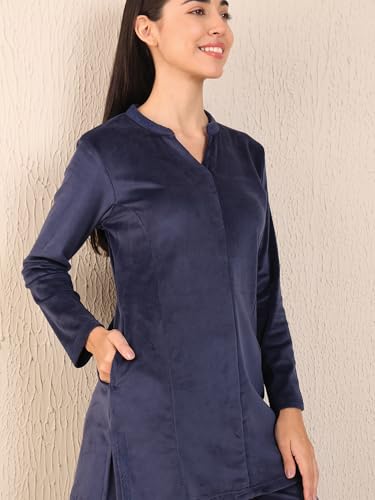 Sweet Dreams Women's Solid Kurti Pyjama Set