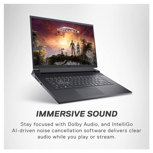 Dell G16 7630 Gaming Laptop, 16"" QHD Display, Intel Core i9-13900HX, 64 GB DDR5 RAM, 2 TB NVMe SSD, NVIDIA GeForce RTX 4070, Backlit Keyboard, Windows 11 Home, Metallic Nightshade, Dark Gray