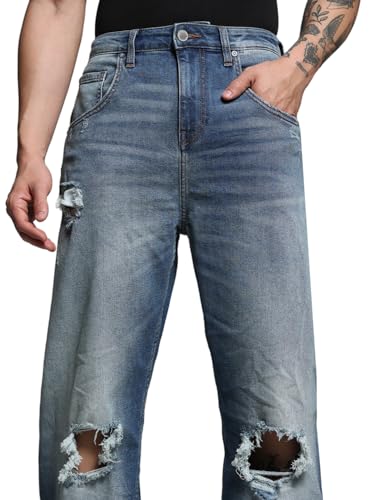 Jack & Jones Men Solid Anti Fit Low Rise Stretchable Blue Jeans