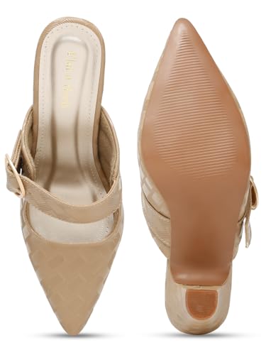 Flat n Heels Womens Beige Pumps FnH 2784-BG