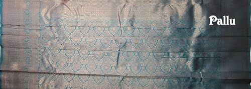 SREE KUMARAN Women's Kanchipuram Kubera Silk Pure Pattu Sarees With Blouse (VSK296-5)