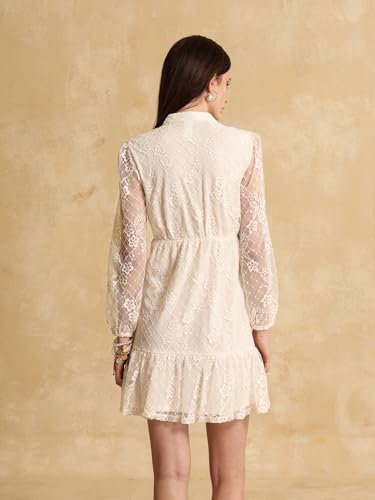 Kazo Chase Mini Dress for Women Beige