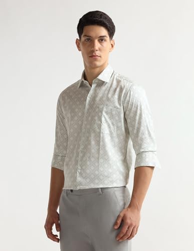 Arrow Green Formal Shirt_ARAEOSH3097_40