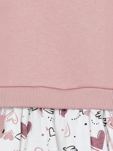 Max Girls Printed Leggings Set (Pink_12-18 M)
