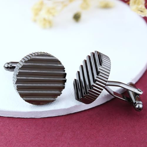Peluche Grooved Cufflinks for Men