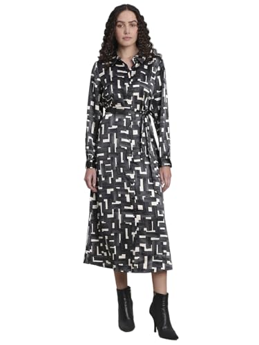 VERO MODA Womens Midi Dress Black