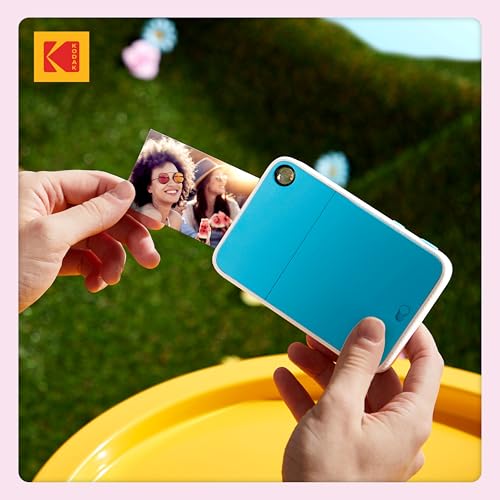 Kodak Printomatic+ Full Color Instant Print Digital Camera Gift Bundle + Case + Zink 2x3 Sticky Back Photo Paper 20pk + Album + Sticker Sets + Sticker Frames + Hanging Frames + Markers - Pink