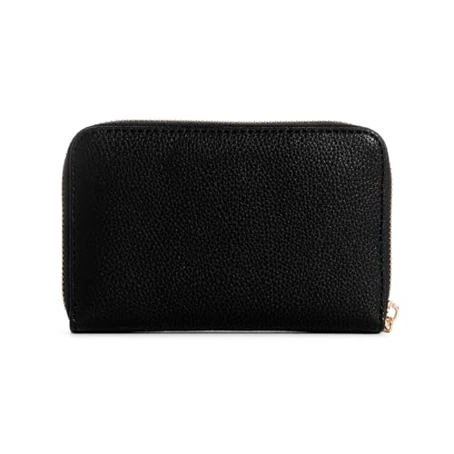 Guess Women's Black Textured Wallet| Ladies Purse Handbags | Gift For Ladies