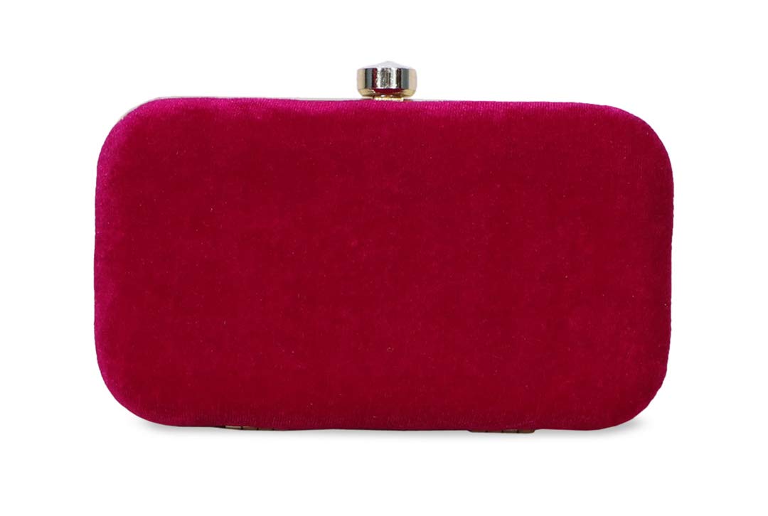 DUCHESS Women's Clutch (Gold) (Fuchsia)