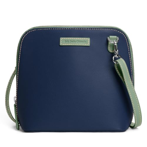 DailyObjects Trapeze Sling Crossbody Bag for Girls and Women | Made with Durable Vegan Leather Material | Carefully Handcrafted | Zip Closure | Adjustable and Detachable Straps | Multicolor