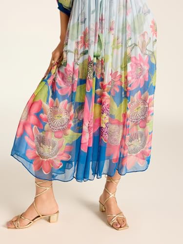 Label RITU KUMAR Blue Miley Full Sleeves Long Dress