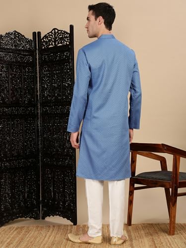 Sanwara Showcases Artisan Off White Kurta Set Made to Impress at Navratri Diwali